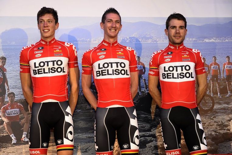 Stig Broeckx, Jurgen Van den Broeck en Maxime Monfort. Beeld PHOTO_NEWS