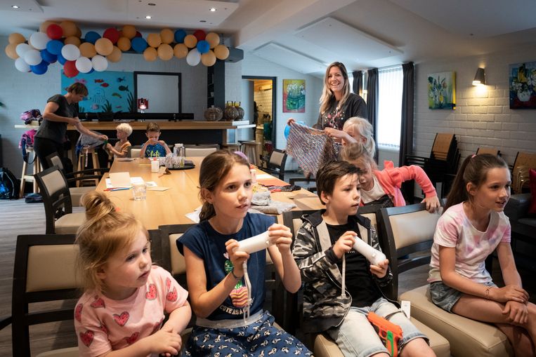 Stefanie Klerks: ‘Mijn carrière wordt me ontnomen als er geen opvang voor kinderen is.’ Beeld Roos Pierson