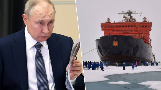 Poetin krijgt te horen dat nucleaire ijsbreker niet gebouwd kan worden zoals voorzien nadat Rusland zelf cruciale fabriek in Oekraïne bombardeerde