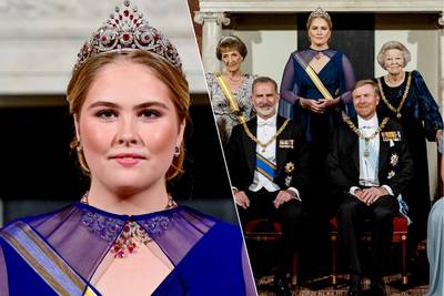 Nederlandse prinses Amalia maakt indruk op eerste staatsbanket: “Ze draagt geschiedenis op haar hoofd”