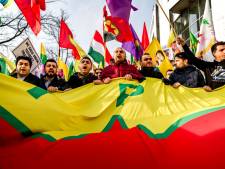 Koerdische organisaties protesteren op Malieveld tegen Turkse inval Syrië
