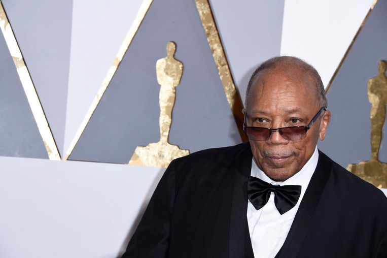 Quincy Jones tijdens de Oscars eerder dit jaar. Beeld anp