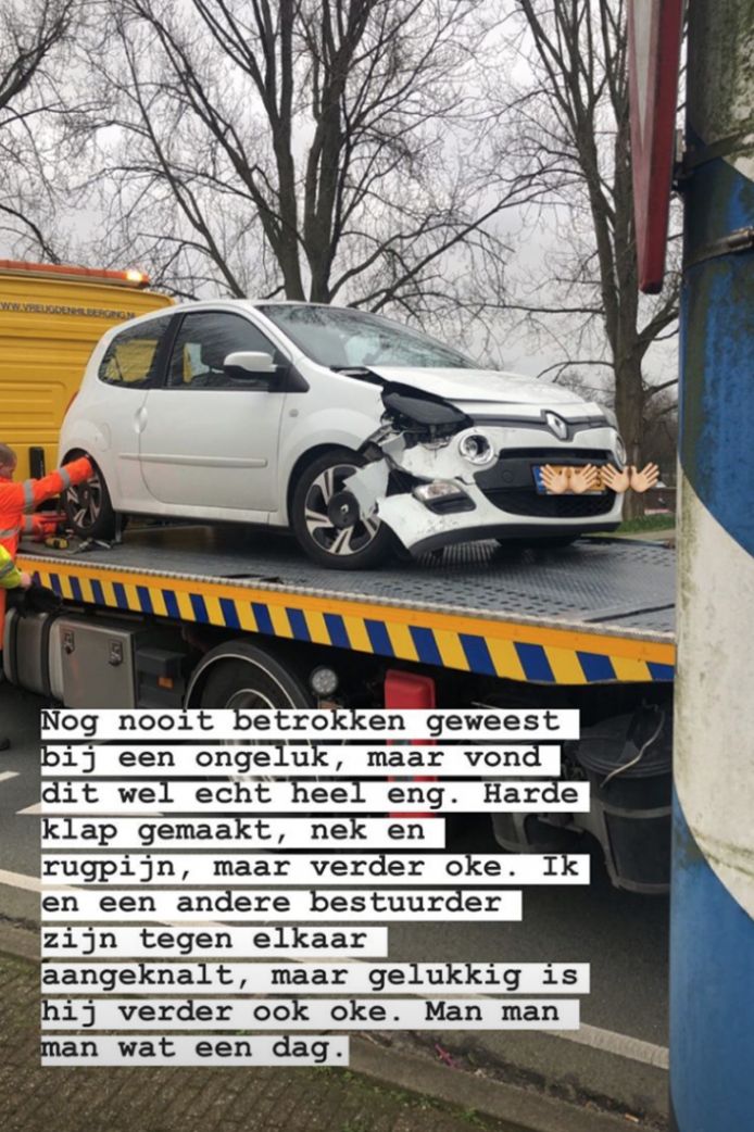 Demi was betrokken bij een ongeval.