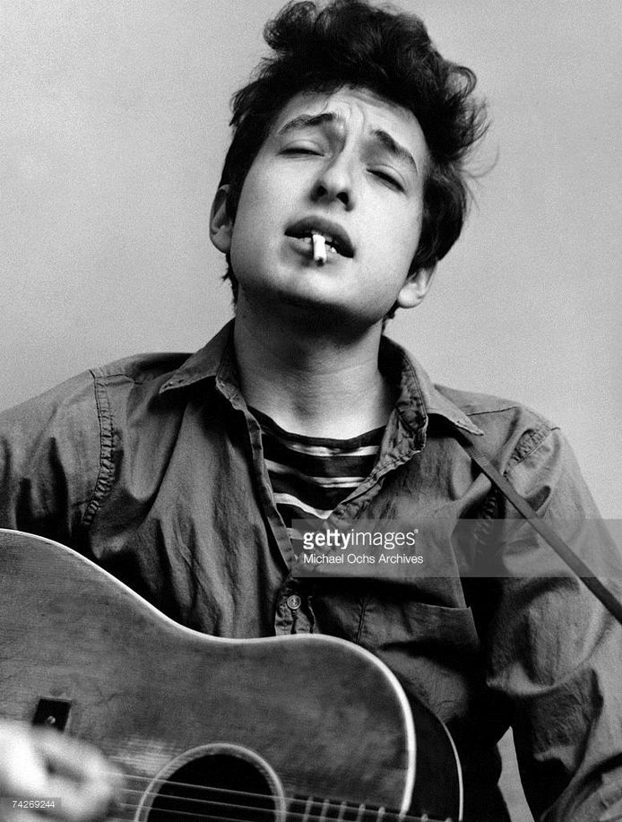 Bob Dylan in zijn jongere jaren.