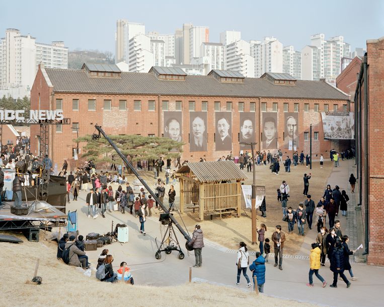 In de voormalige Seodaemun-gevangenis in Seoel is nu een historisch museum gehuisvest, waar onder meer aandacht wordt besteed aan de Japanse bezetting (1910-1945) van het land.   Beeld Seunggu Kim/INSTITUTE