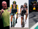 Michael van Gerwen, Primoz Roglic, Tom Dumoulin en Max Verstappen.
