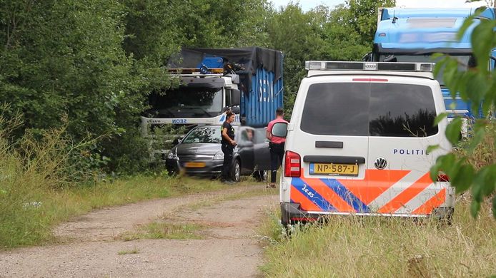 Het drugslab bevond zich in een bosrijk gebied in Wildervank.