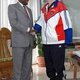 Fidel Castro ontmoet Angolese president