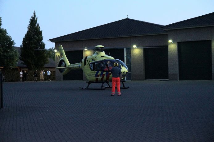 De traumahelikopter moest worden opgeroepen.