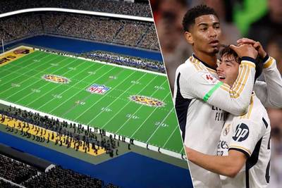 Volgend jaar voor het eerst American Football in Bernabéu: zo wordt grasmat van Real Madrid omgebouwd