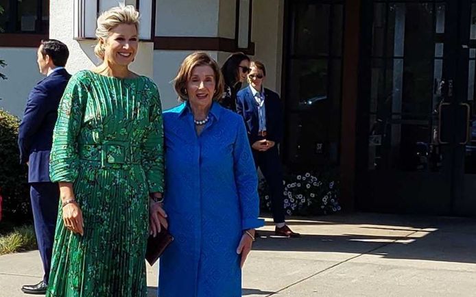 Máxima en Nancy Pelosi