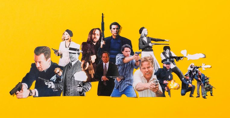 Beeldmateriaal komt uit Heat, Bonnie and Clyde, Dog Day Afternoon, Good Time, Killing Zoe, Le Fidele, Point Break, The Dark Knight en The Town. Beeld RV Studio V / Hans Poel