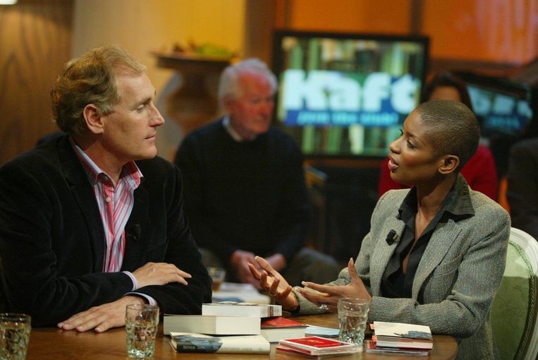 RTL-boekenprogramma Kaft, met schrijver Arthur Japin (2004). Beeld Kippa
