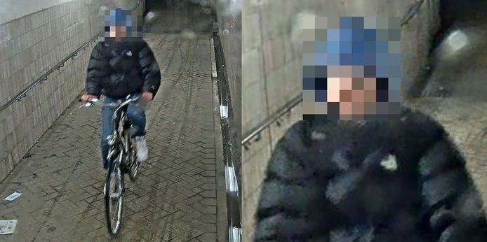 Deze onbekende man, die een vrouw van haar fiets trok en verkrachtte, droeg op het moment van de feiten een zwarte jas van het merk The North Face en een blauwe sweater. Hij vluchtte weg in de richting van Lint.