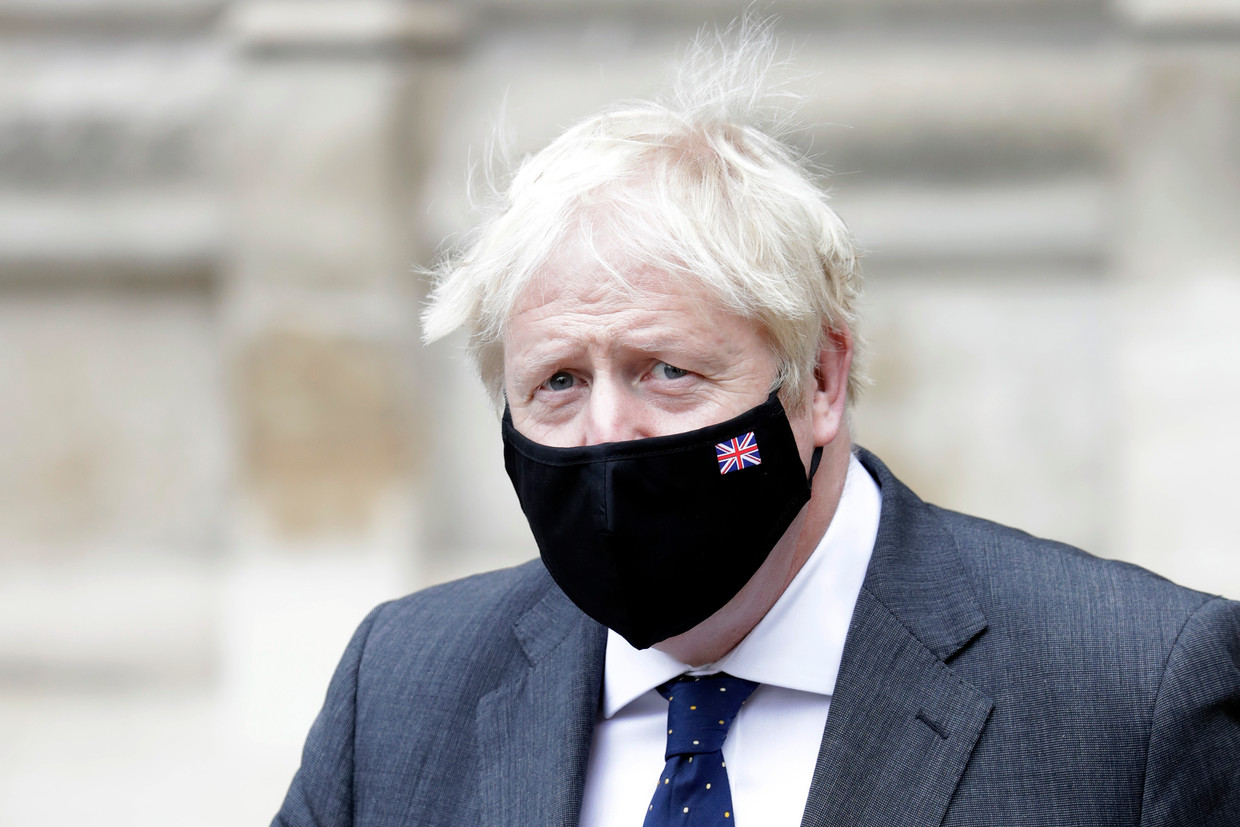 De Britse premier Boris Johnson gaat kleine energiebedrijven helpen middels staatssteun. Beeld Getty Images