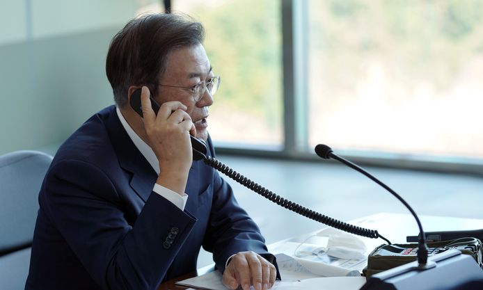 South Korean President Moon Jae-in.