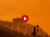 Knaloranje lucht boven Griekenland: dit is de oorzaak