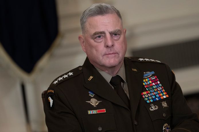 De Amerikaanse stafchef, generaal Mark Milley.