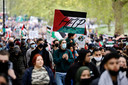 De grootste pro-Palestijnse betoging werd gehouden in Londen.