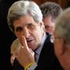 John Kerry met gebroken neus en blauwe ogen in Witte Huis