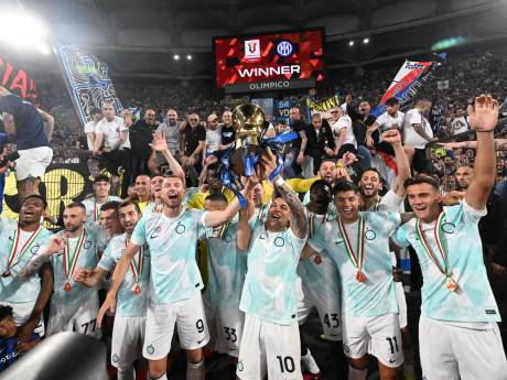 Denzel Dumfries en Stefan de Vrij winnen met Inter de Coppa Italia, hoofdrol voor Lautaro Martínez
