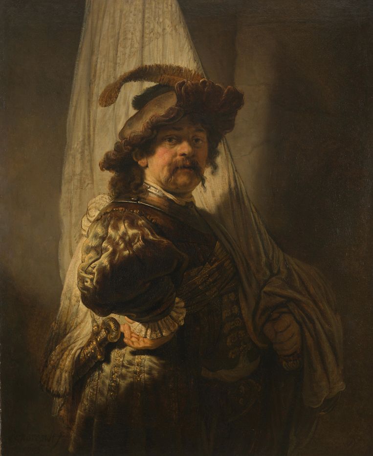 De Vaandeldrager van Rembrandt. Beeld 