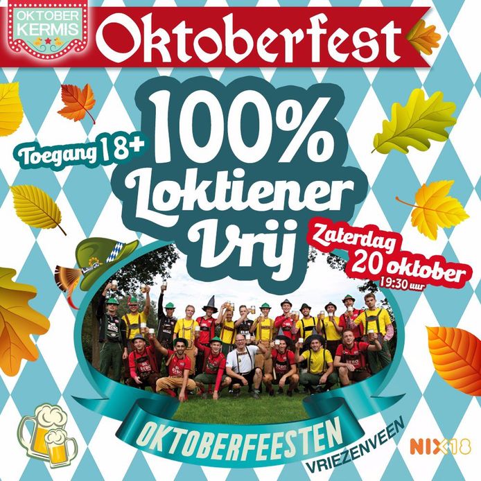 Het Oktoberfest Vriezenveen bracht afgelopen week een ludieke poster uit.