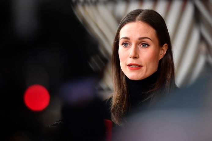 De Finse premier Sanna Marin.