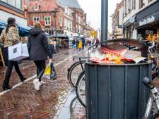Prullenbakken in Amersfoortse binnenstad zorgen voor groot probleem: ‘Verschrikkelijke bende’