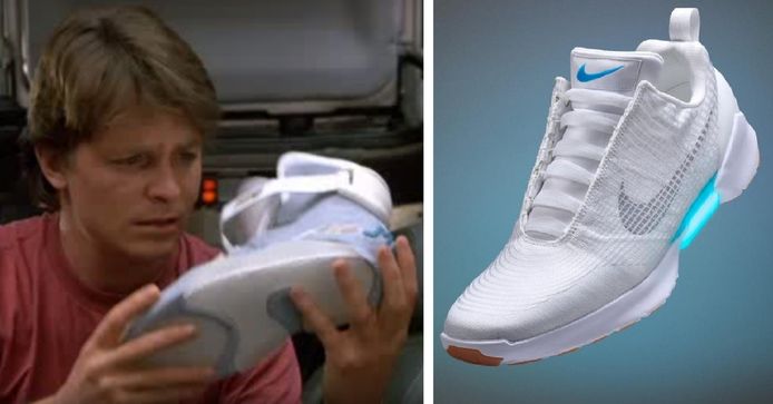 Nike lanceert zelfstrikkende Back to the Future schoenen Wonen AD