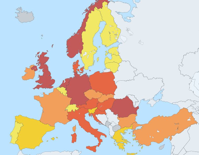 Gaswinning in Europa. ©Eurostat Beeld 