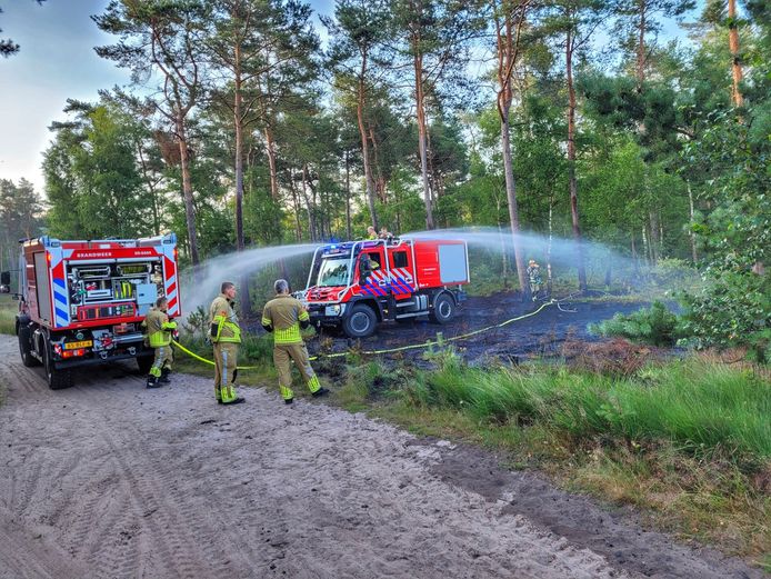 De brandweer had de vlammen snel onder controle