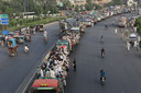 Aanhangers van TLP onderweg naar Islamabad.