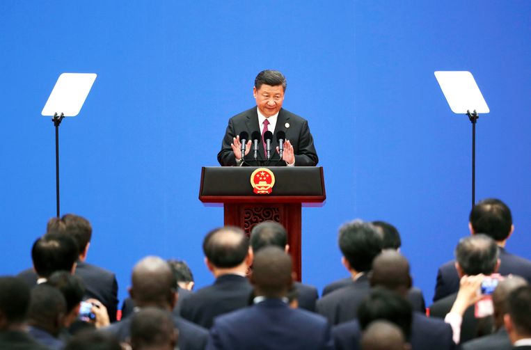 De Chinese president Xi Jinping. Beeld AFP
