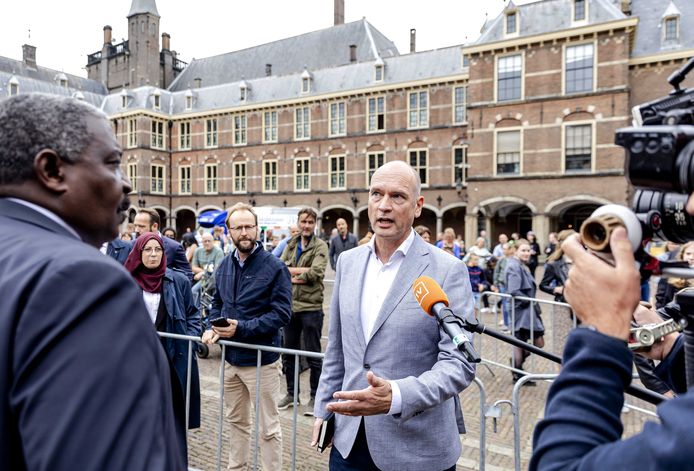 Gert-Jan Segers (ChristenUnie) op het Binnenhof.