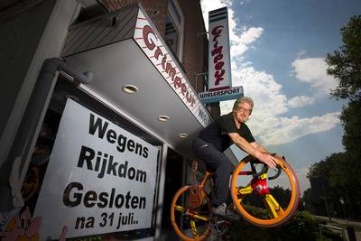 Boxstart (72) knijpt in de remmen, wielerzaak De Grimpeur sluit