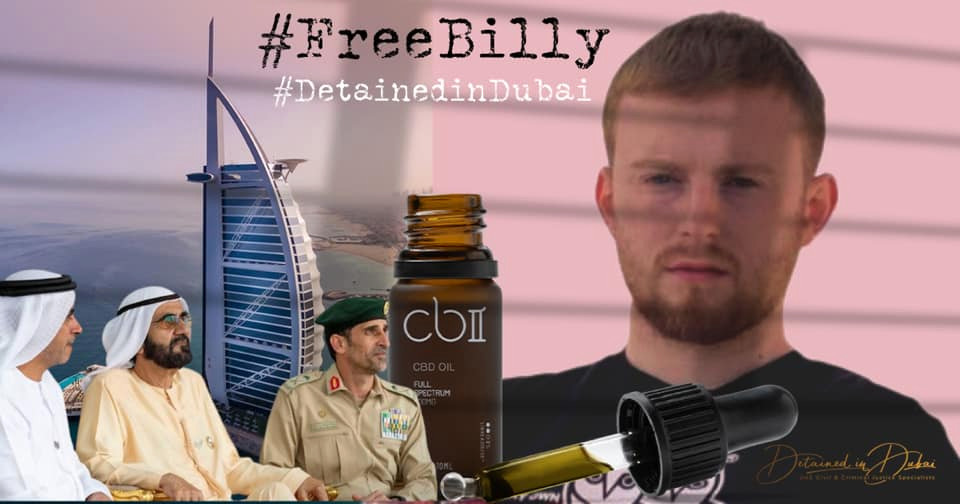 Brit (24) moet 25 jaar brommen in Dubai na vondst flesjes cannabisolie