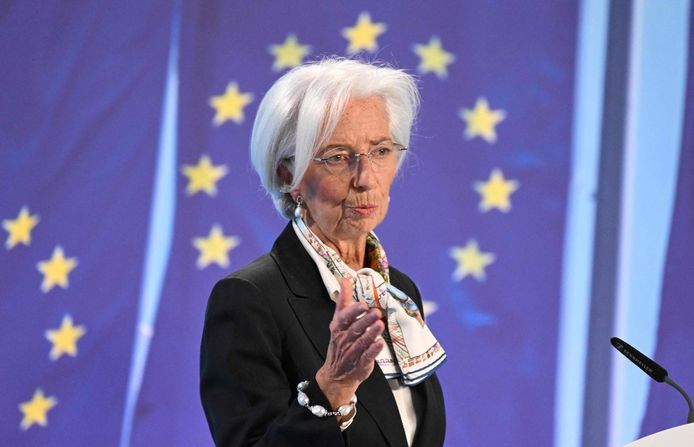 Christine Lagarde, voorzitter van de ECB.