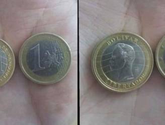 Bijna geen verschil: politie waarschuwt voor Venezolaanse munt die héél hard op munt van 1 euro lijkt