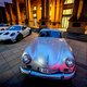 Met een rij oude sportwagens voor de deur maakt Porsche soepel debuut op de beurs van Frankfurt