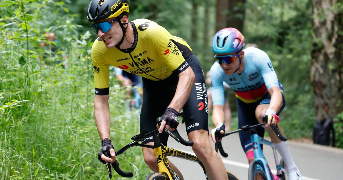 Zware dag klimmen voor Mick van Dijke in Tour de Wallonië