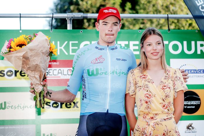 Ben Squire werd aan het einde van de eerste rit van de Ronde van Oost-Vlaanderen beloond met de blauwe puntentrui.