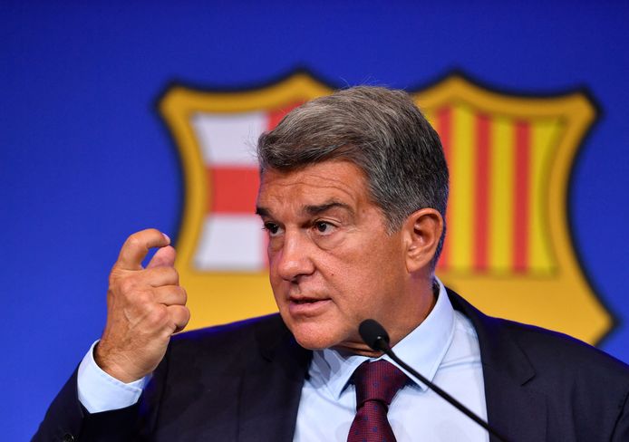 Joan Laporta, de huidige president van FC Barcelona.
