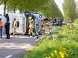 Afsluiting N214 na gekantelde tankwagen duurt nog zeker tot na de avondspits