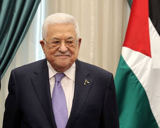 De Palestijnse president Mahmoud Abbas, aangesloten bij Fatah.