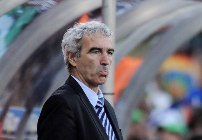 De laatste klus van Raymond Domenech was tijdens het ramp WL van Frankrijk in 2010.