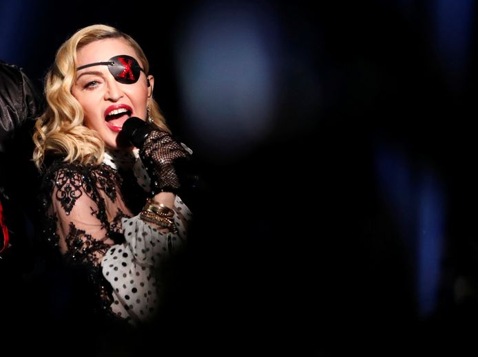 Madonna tijdens de Billboard Music Awardsshow in Las Vegas van mei van dit jaar.