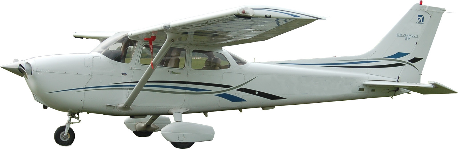 Cessna-182 самолет на белом фоне