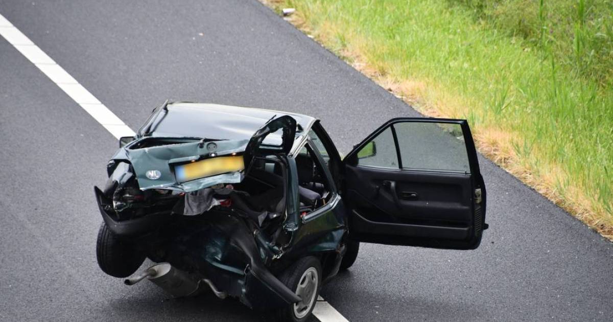 A58 tijdje dicht na aanrijding bij Middelburg.