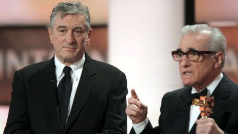 Martin Scorsese (r) en Robert De Niro in 2008. EPA Beeld 
